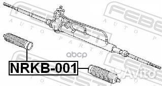 Пыльник рулевой рейки (к-т) nissan almera II/PR