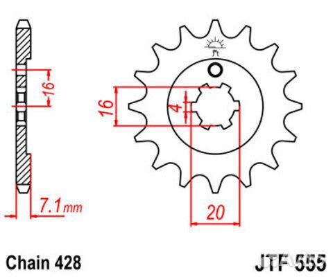 Звезда ведущая JTF555 13