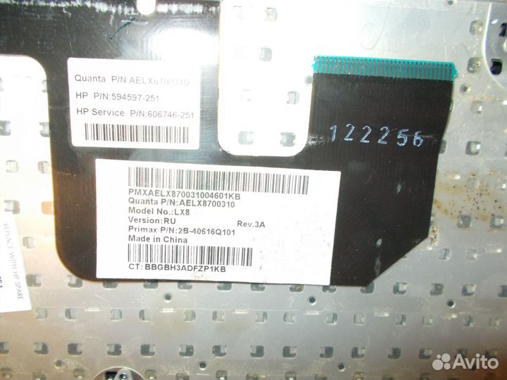 Клавиатура HP DV6-3111 aelx8700310, aelx8700010