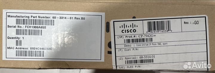 VoIP телефон Cisco 7942G