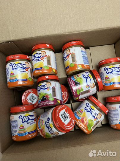 Фруктовое пюре агуша