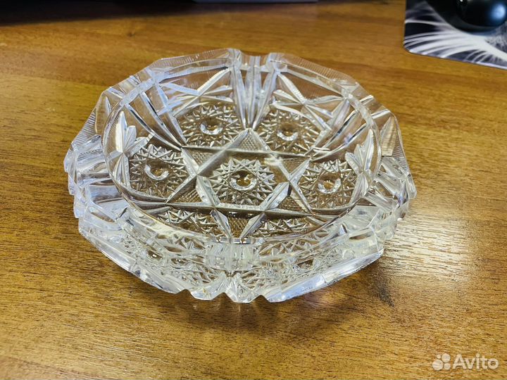 Хрустальная пепельница времен СССР