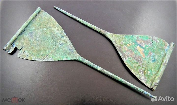 Античные бронзовые веерные заколки. Кобанская куль