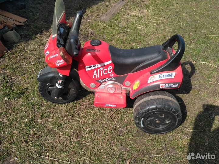 Детский электромотоцикл Ducati