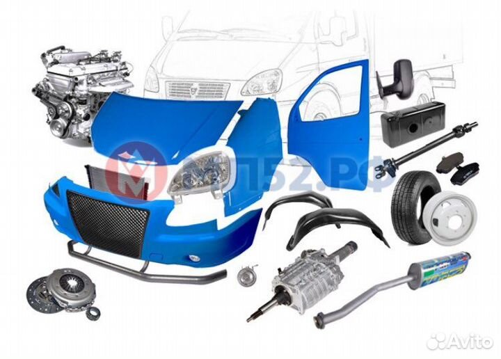 Запчасти на газель бу и новый