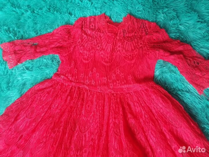 Гипюровое платье для девочки 104