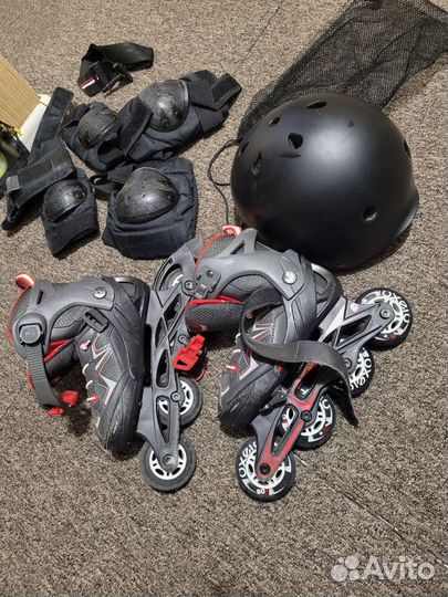 Роликовые коньки детские раздвижные