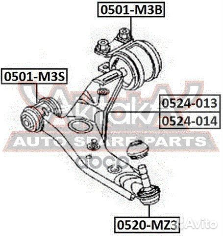 Опора шаровая перед прав/лев mazda/ 3 BK 20