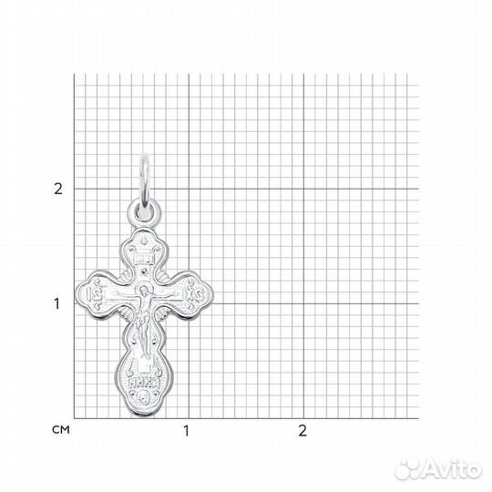 Крест серебро