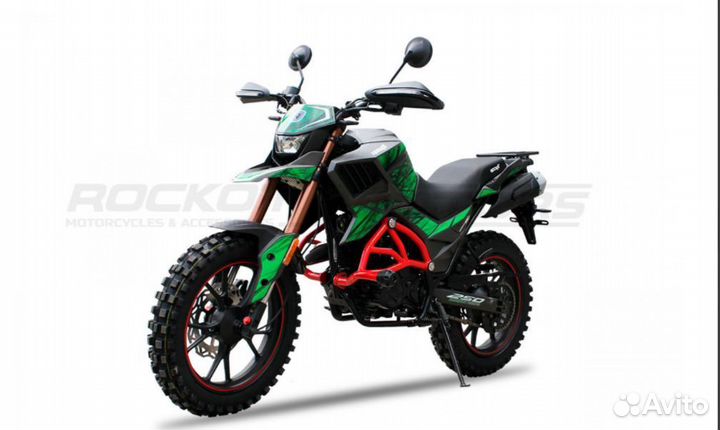 Мотоцикл турэндуро rockot hound 250 LUX (зеленый)
