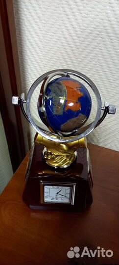 Статуетки, набор, левитирующий глобус, часы глобус