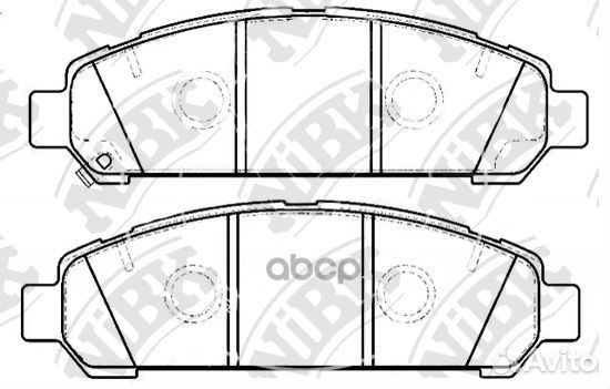 Колодки тормозные дисковые PN21003 NiBK