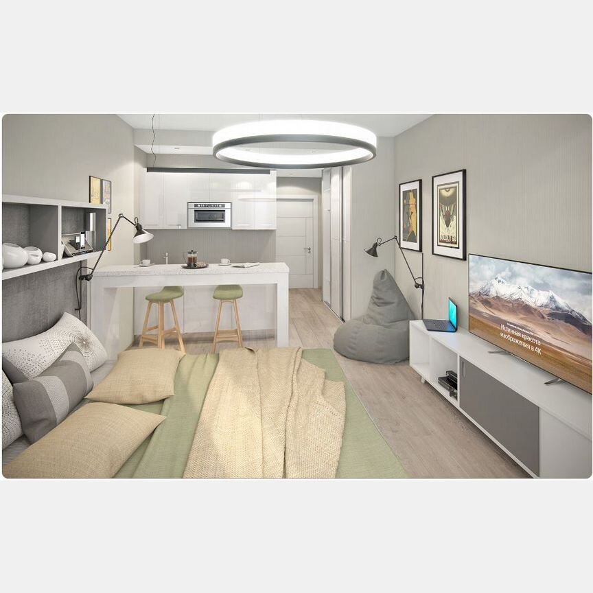 2-к. апартаменты, 61,7 м², 10/25 эт.