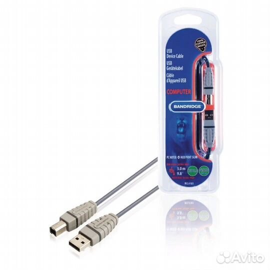 USB AM/BM кабель для принтера 3.0 метра BCL4103