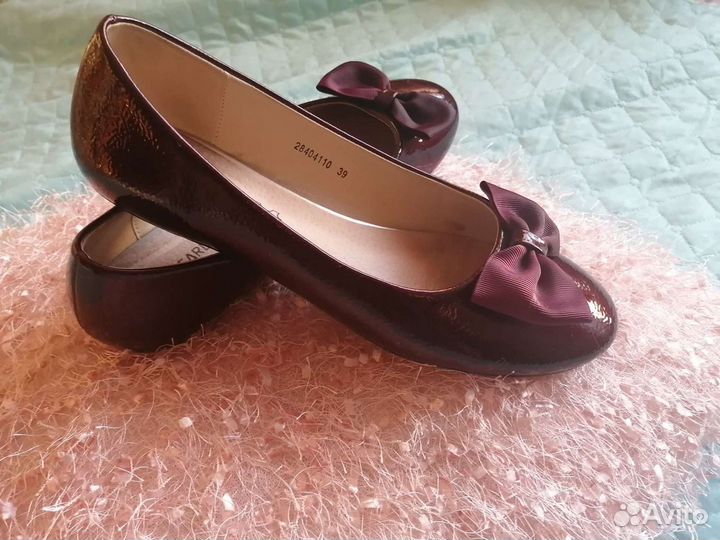 Туфли женские, балетки, лодочки 39 размер