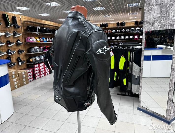 Мото куртка кожаная Alpinestars Classic на мото