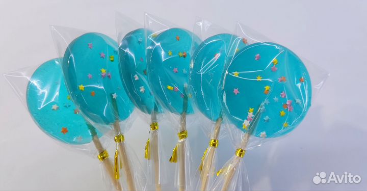 Леденцы ручной работы, с картинкой/логотипом