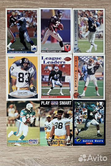 Коллекционные карточки 90-х бейсболисы