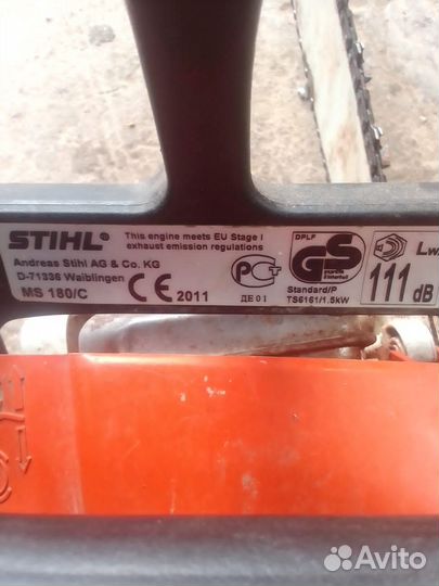 Бензопила штиль мс 180