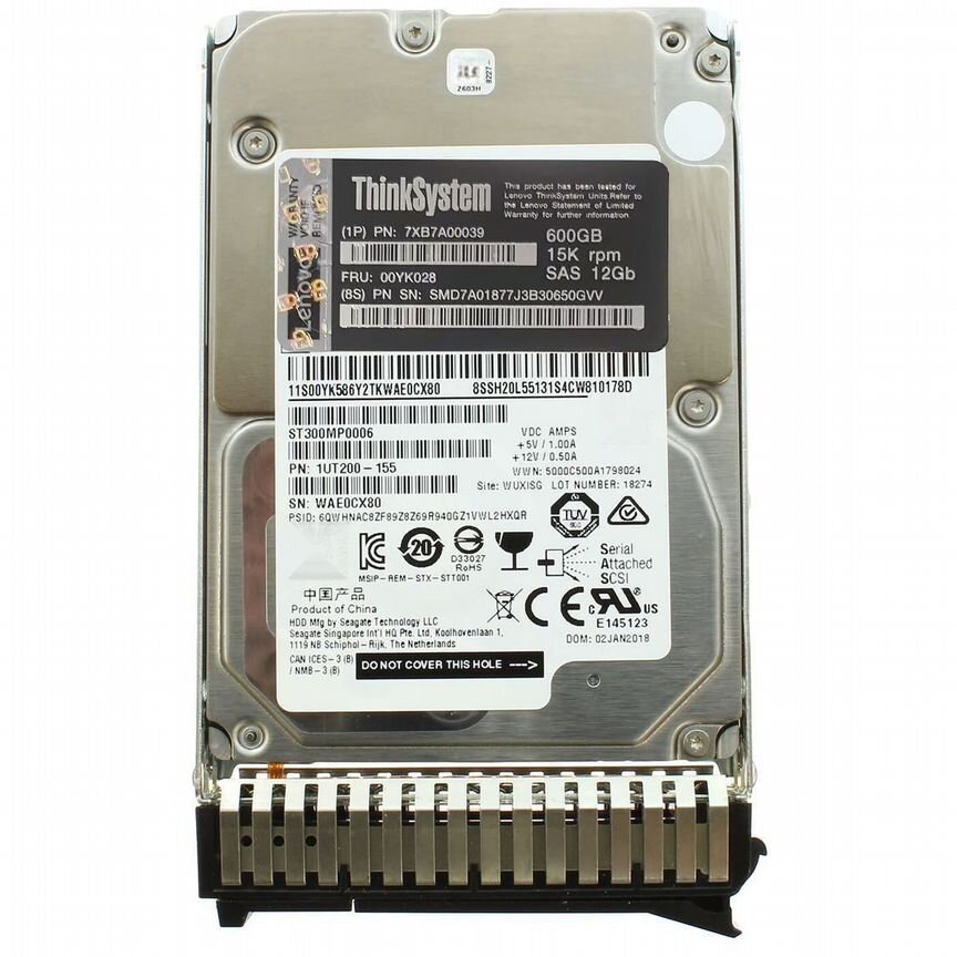 [SR530] Жесткий Диск Lenovo 7xb7a00039 600gb Sas 3,5" Hdd Sr530