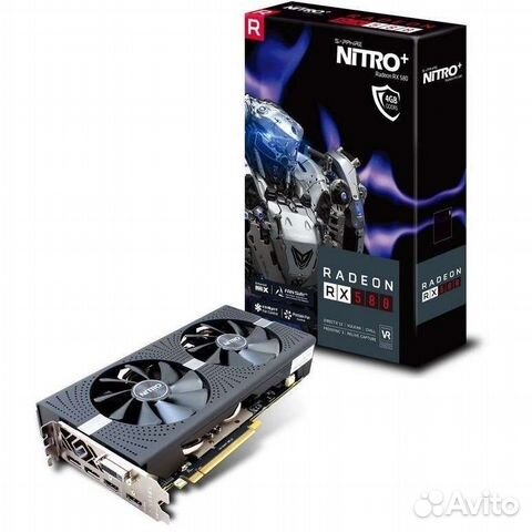 Видеокарта Sapphire nitro rx580 4gb