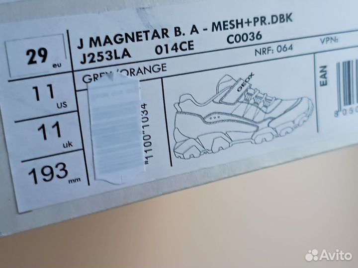 Geox p 29 новые кроссовки