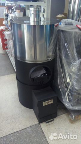 Печь Круглая для Бани из новой ф530 трубы 10мм