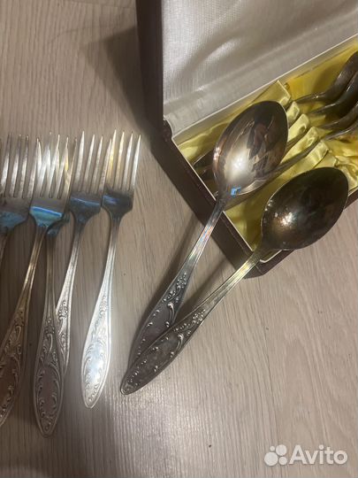 СССР Столовые приборы мельхиор