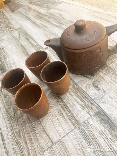 Заварочный чайник из глины