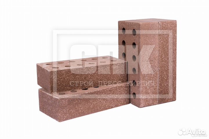 Кирпич облицовочный - Коричневый топаз