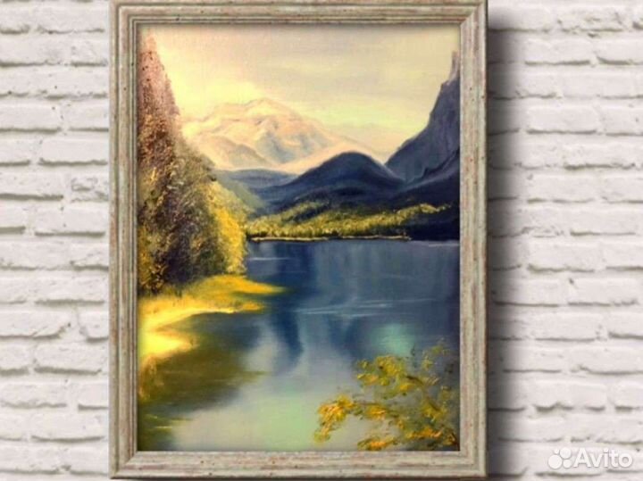 Картина маслом Горный пейзаж