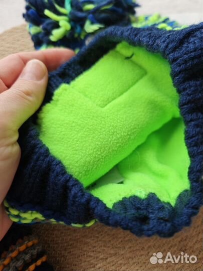 Шапка детская мальчику теплая C&A новая 98-104