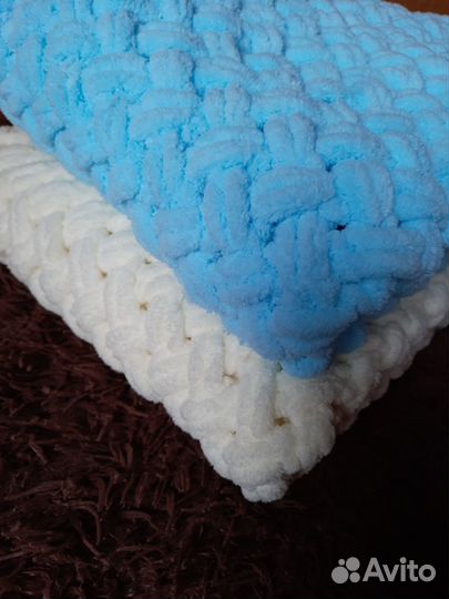 Плед вязаный