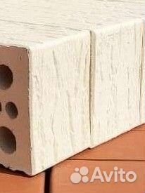 Новый Облицовочный кирпич 1.4нф Слоновая кость