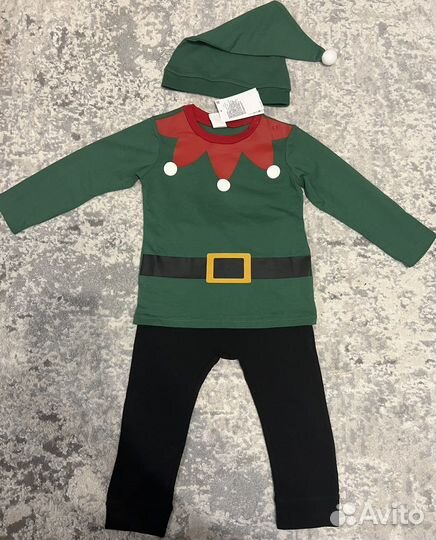 Новогодний костюм Эльфа H&M 92 размер