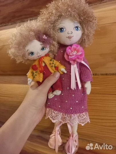 Куклы интерьерные 2шт, ручная работа, новые