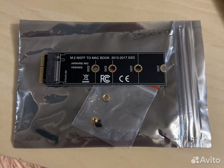 Адаптер переходник для ssd m.2 ngff для Macbook