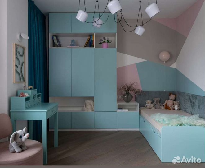 Шкаф и кровать в детскую
