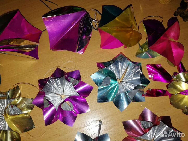 Ёлочные игрушки из лавсана