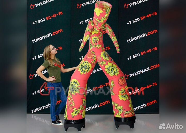 Оформление Масленицы надувными декорациями