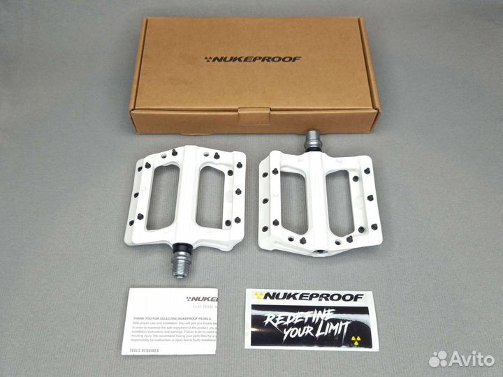Новые педали Nukeproof Electron EVO (White)