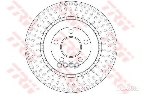 Диск тормозной зад DF6175S TRW