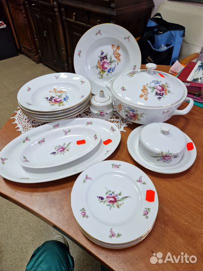 Фарфоровый столовый сервиз Чехословакия