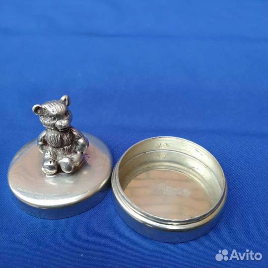 Шкатулка мишка Англия олово блюдо ложки Норвегия