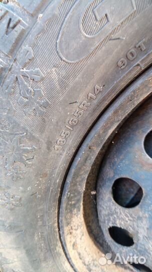 Колеса диски r14 4х100 шины 185 65 14 зима