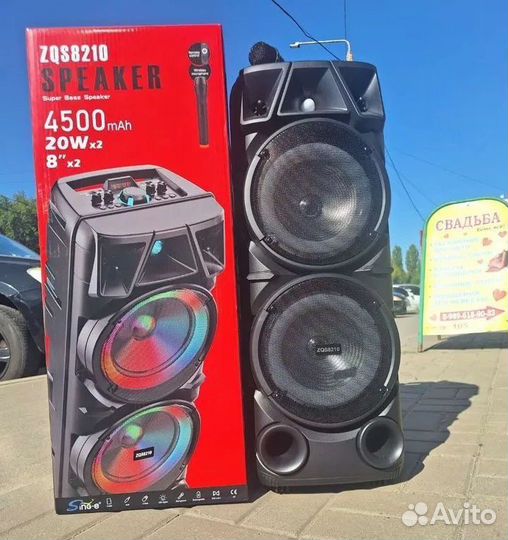 Большая блютуз Колонка zqs 8210