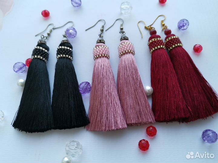 Серьги кисти