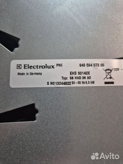 Варочная панель electrolux бу