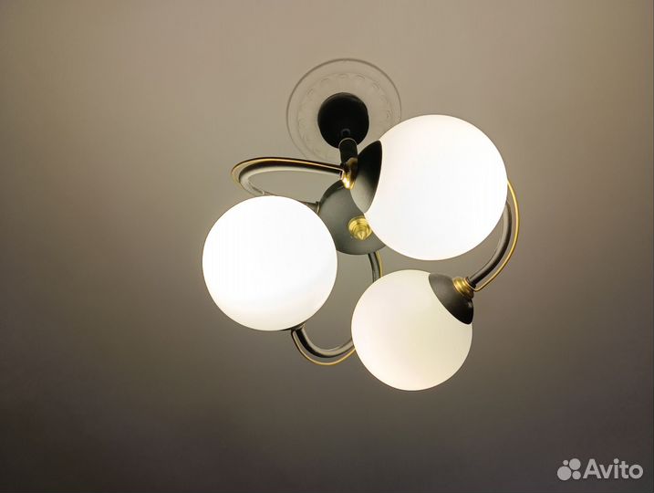 Люстра и бра настенная, комплект
