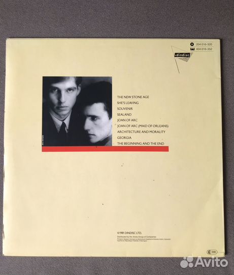 OMD - Architecture & Morality LP винил
